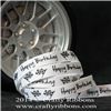 Order  Car Truck Ribbon - Happy Birthday White